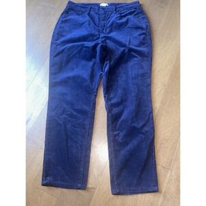Good American Navy Blue Corduroy Pants Size 15 Classic Ink Blue High Rise Skater